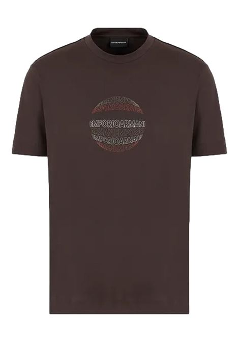 T-shirt in jersey Pima con logo stencil gommato EMPORIO ARMANI | T-shirt | 6R1TA9 1JPZZ05A6